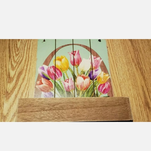 Happy Easter Wood Sign Rabbit CUTE - Picture 9 of 11